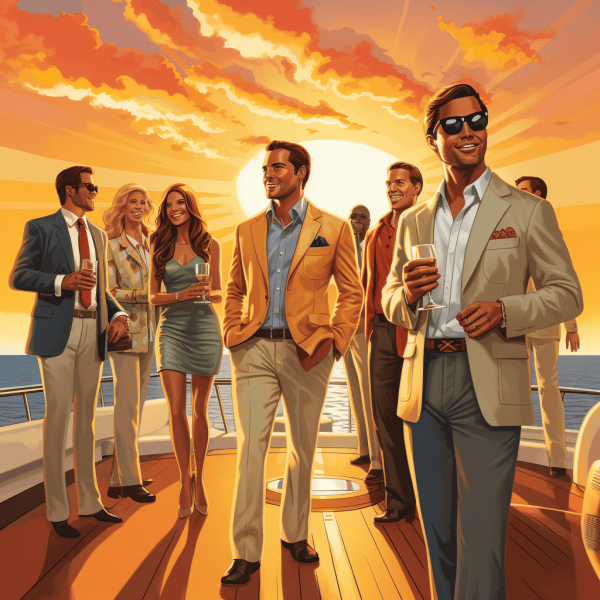 corporate yacht party