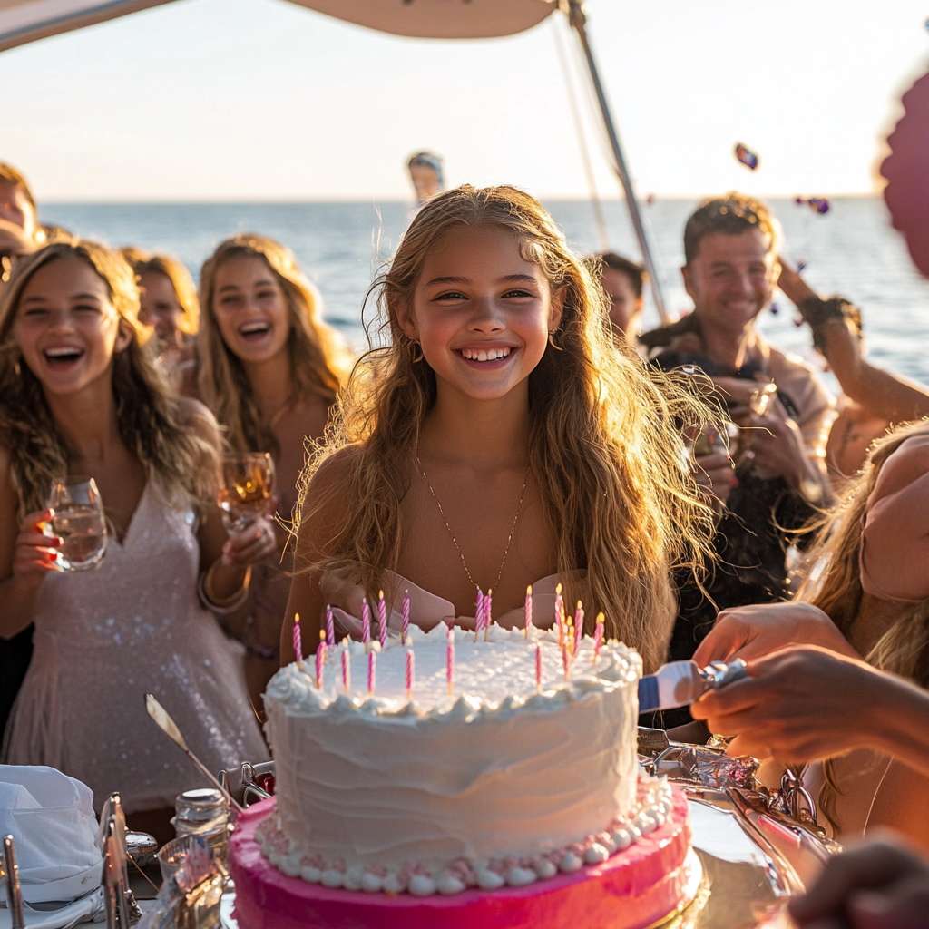 birthday party on a yacht